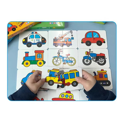 Montessori Toddler Card Matching Education Puzzle Toy