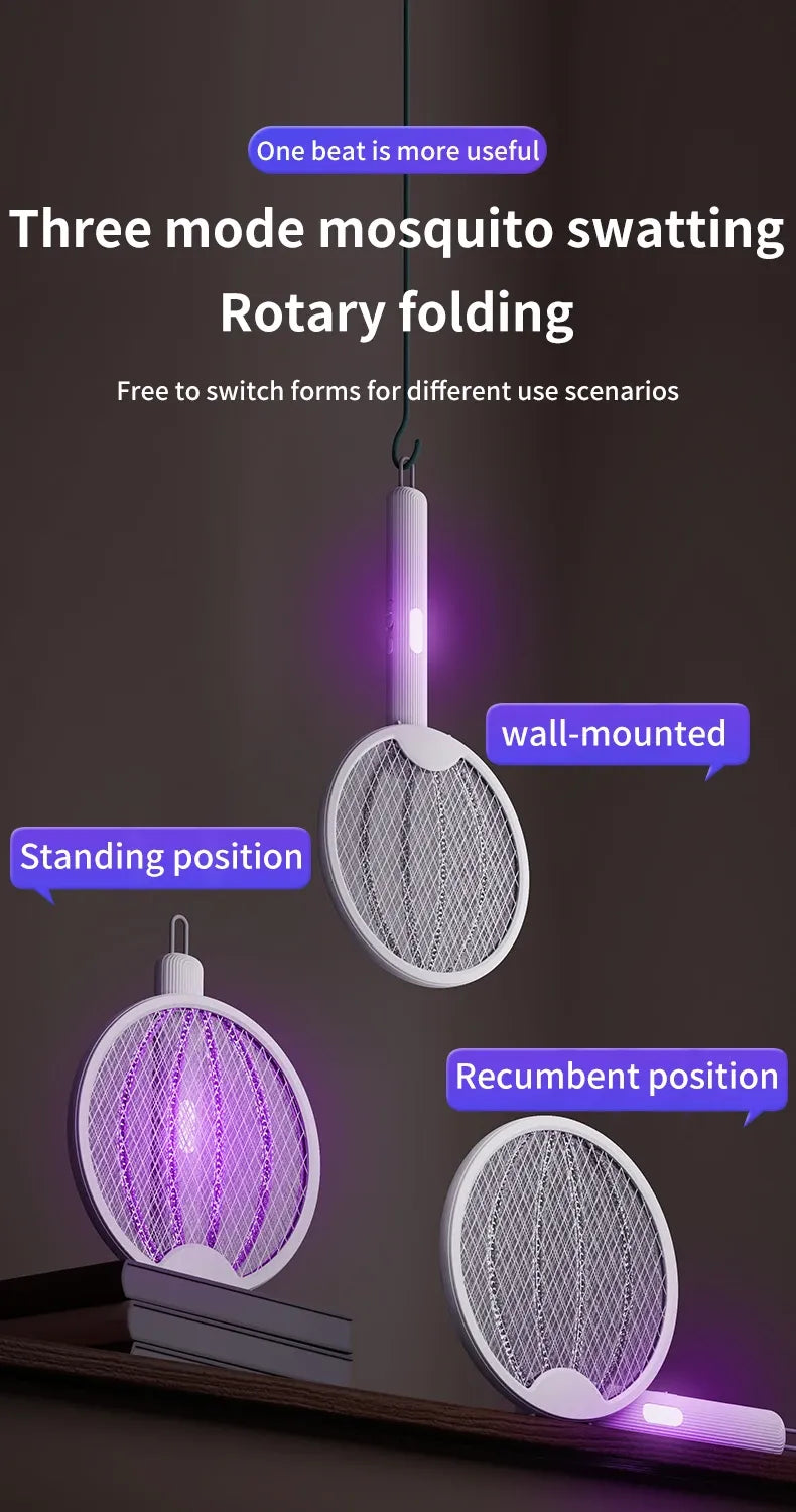 Foldable Electric Mosquito Killer Racket