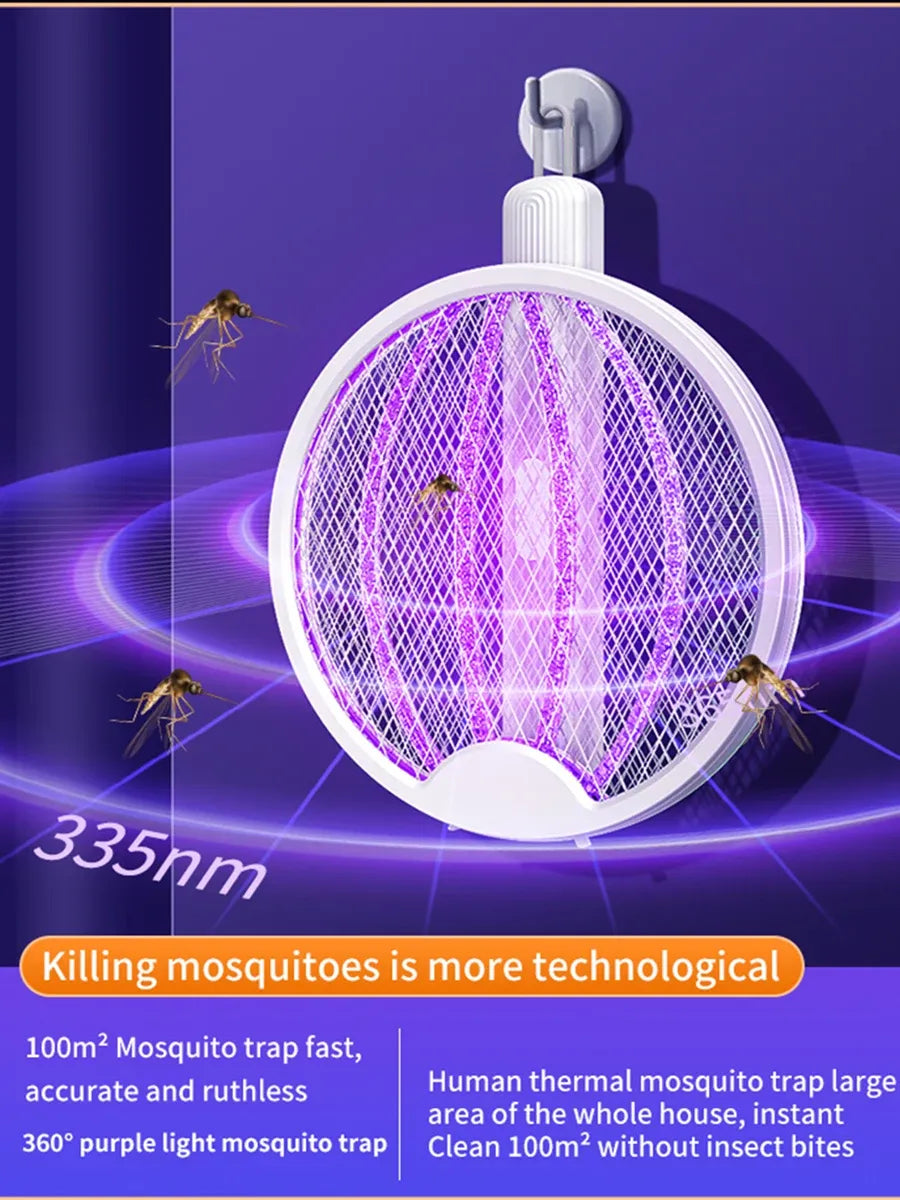 Foldable Electric Mosquito Killer Racket