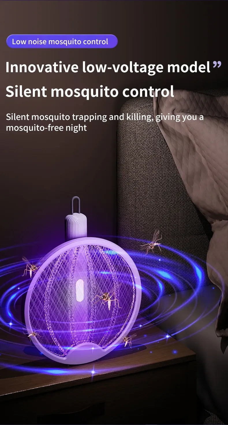 Foldable Electric Mosquito Killer Racket