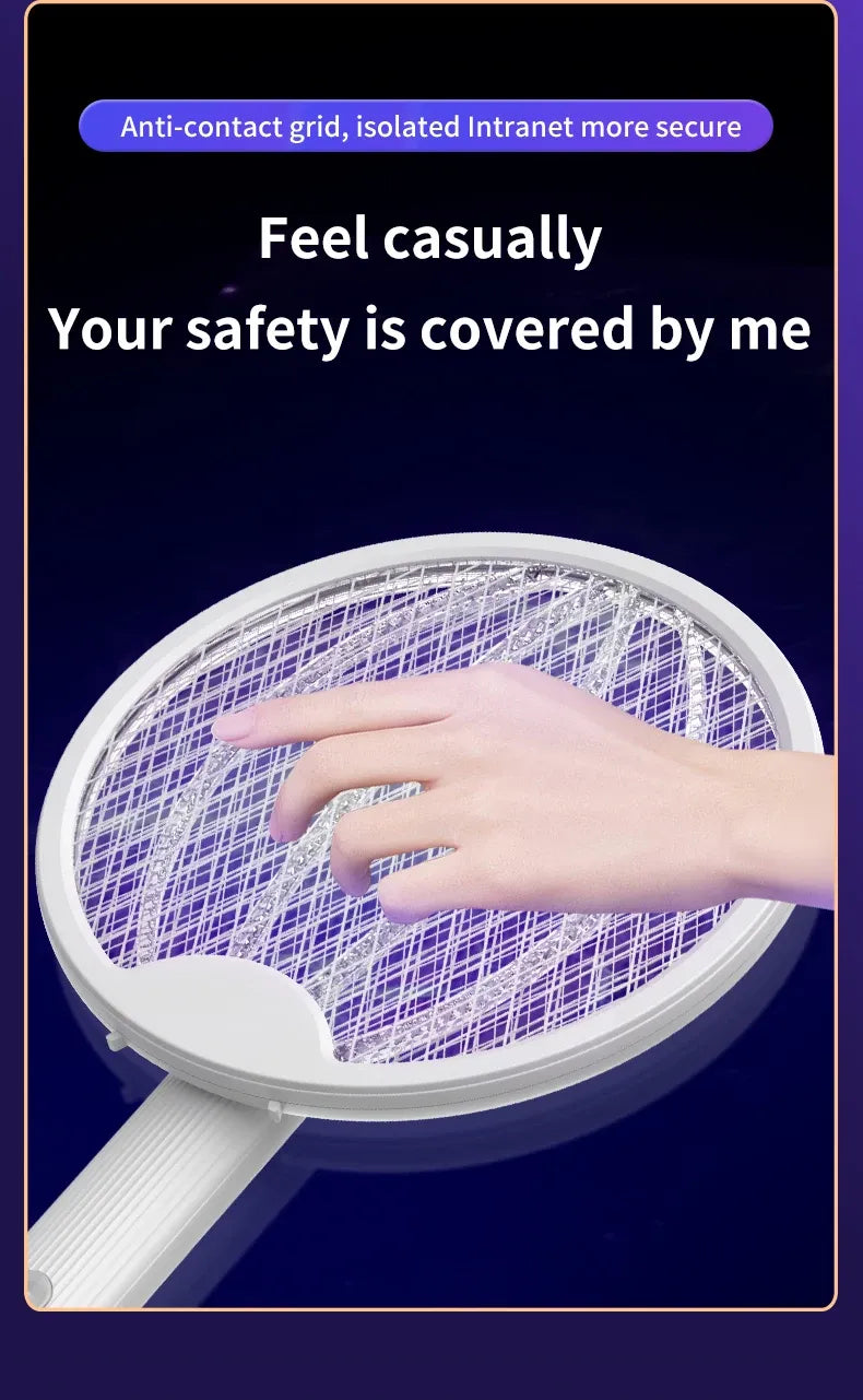 Foldable Electric Mosquito Killer Racket