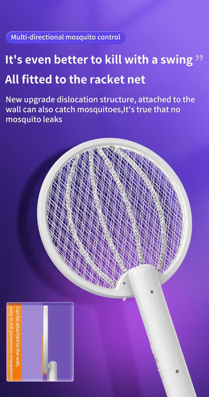 Foldable Electric Mosquito Killer Racket